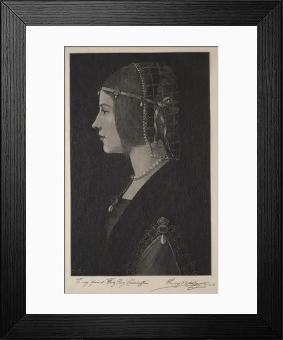 Framed Print : Beatrice dEste, 1907. Creator: Henry Wolf (American, 1852-1916) Framed Print : Beatrice dEste, 1907. Creator: Henry Wolf (American, 1852-1916)