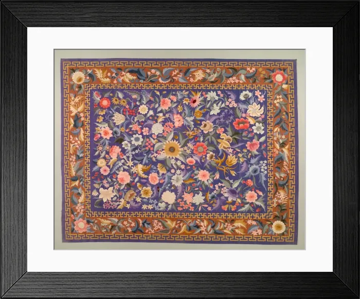 Framed Print : Bedcover, 1800s - 1900s. Creator: Unknown Framed Print : Bedcover, 1800s - 1900s. Creator: Unknown