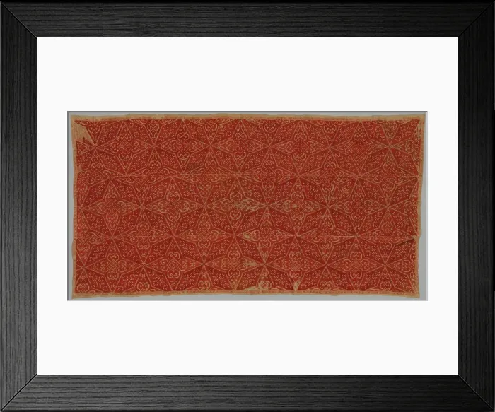 Framed Print : Bed Curtain, 1700s. Creator: Unknown Framed Print : Bed Curtain, 1700s. Creator: Unknown