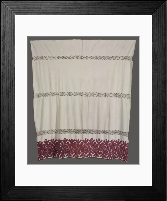 Framed Print : Bedspread, late 1800s. Creator: Unknown Framed Print : Bedspread, late 1800s. Creator: Unknown
