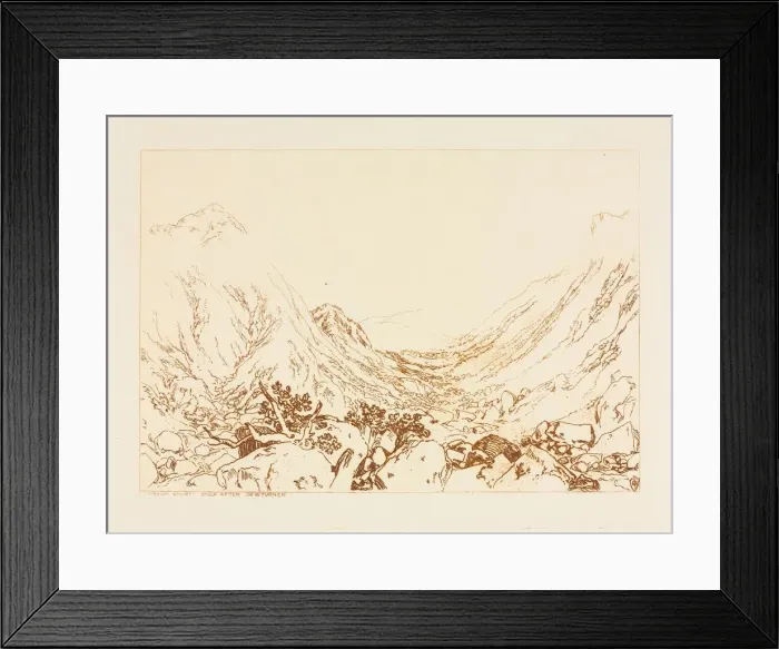 Framed Print : Ben Arthur, Scotland, 1884. Creator: Frank Short (British, 1857-1945) Framed Print : Ben Arthur, Scotland, 1884. Creator: Frank Short (British, 1857-1945)