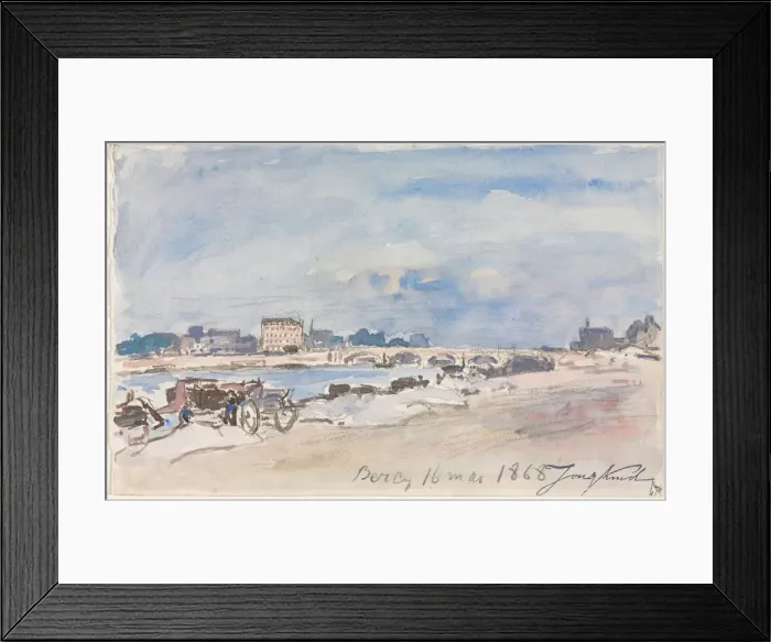 Framed Print : Bercy, 1868. Creator: Johan Barthold Jongkind (Dutch, 1819-1891) Framed Print : Bercy, 1868. Creator: Johan Barthold Jongkind (Dutch, 1819-1891)