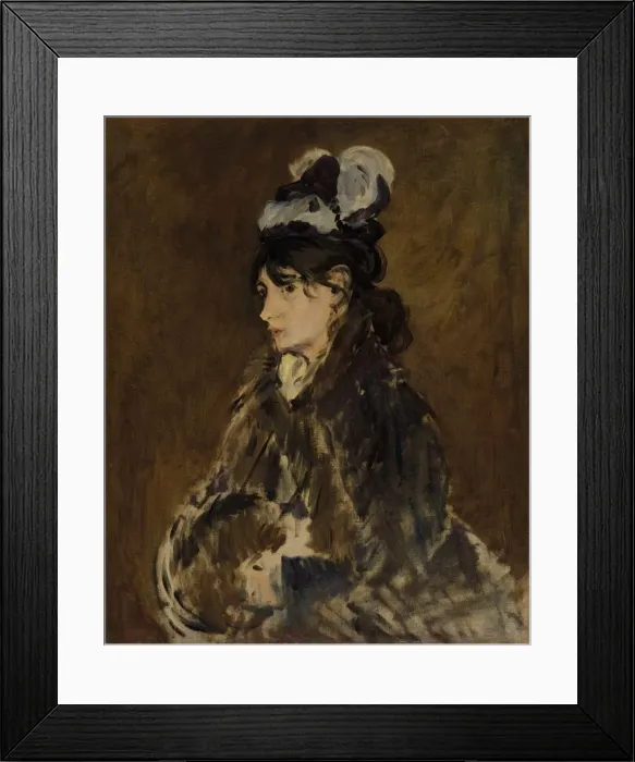 Framed Print : Berthe Morisot, c. 1869-73. Creator: Edouard Manet (French, 1832-1883) Framed Print : Berthe Morisot, c. 1869-73. Creator: Edouard Manet (French, 1832-1883)