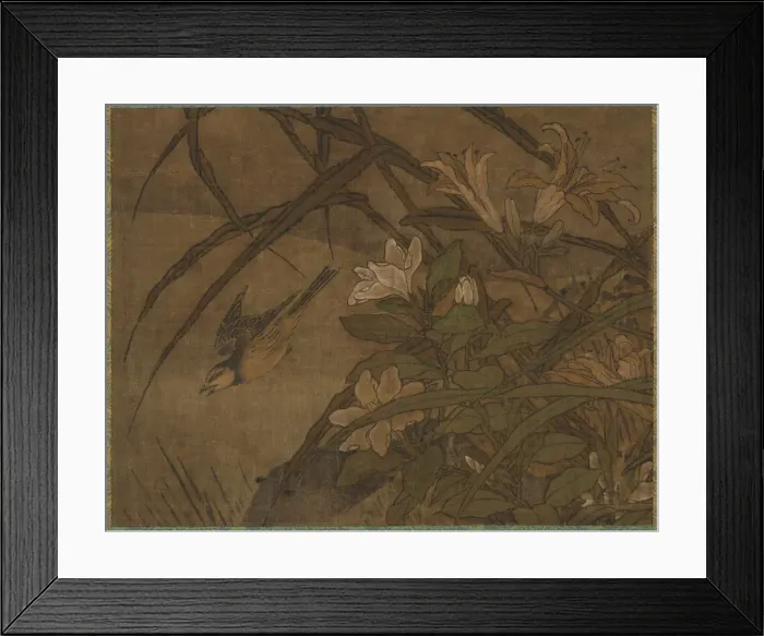 Framed Print : Birds and Flowers, mid-1400s-early 1500s. Creator: Sessh? T?y? (Japanese, 1420-1506) Framed Print : Birds and Flowers, mid-1400s-early 1500s. Creator: Sessh? T?y? (Japanese, 1420-1506)