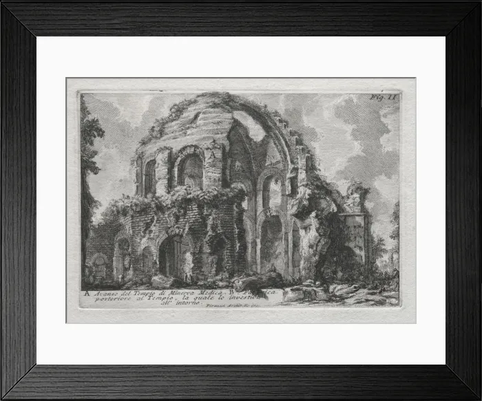 Framed Print : Avanzo del Tempio di Minerva Medica. Creator: Giovanni Battista Piranesi (Italian, 1720-1778) Framed Print : Avanzo del Tempio di Minerva Medica. Creator: Giovanni Battista Piranesi (Italian, 1720-1778)