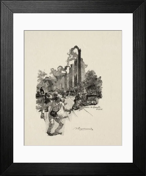 Framed Print : Avenue Lamotte - Piquet. Creator: Auguste Louis Lepere (French, 1849-1918) Framed Print : Avenue Lamotte - Piquet. Creator: Auguste Louis Lepere (French, 1849-1918)