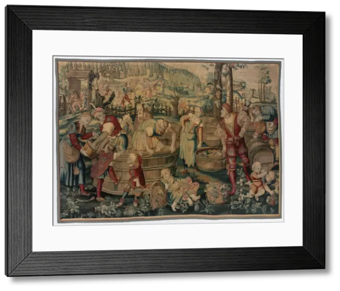 Framed Print : Autumn: Vintage Scene (From Set of Four Seasons), late 1600s - early 1700s. Creator Framed Print : Autumn: Vintage Scene (From Set of Four Seasons), late 1600s - early 1700s. Creator
