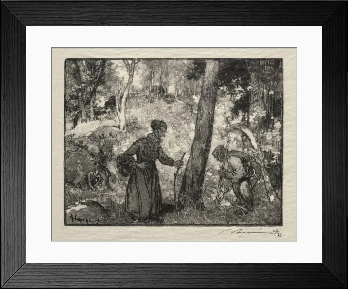 Framed Print : Au Rocher Bernard. Creator: Auguste Louis Lepere (French, 1849-1918) Framed Print : Au Rocher Bernard. Creator: Auguste Louis Lepere (French, 1849-1918)