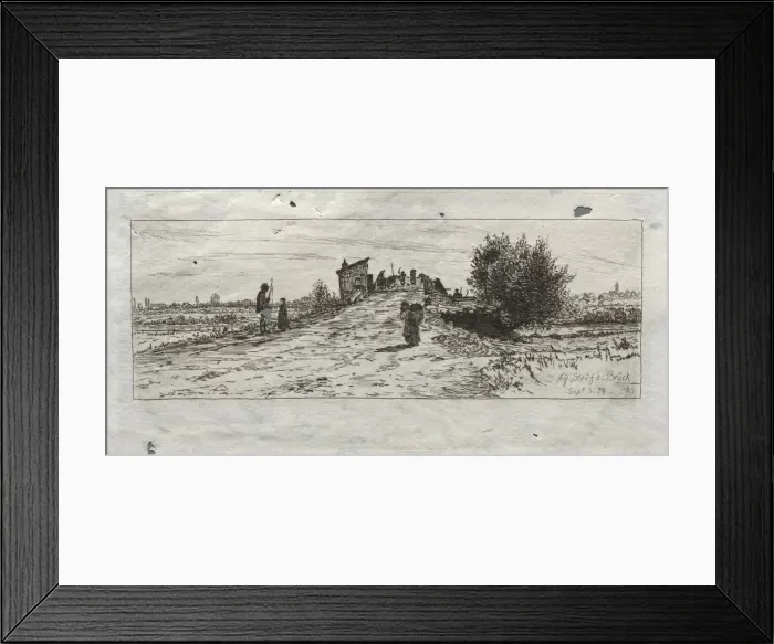 Framed Print : Auf Stauf a-Bruck, 1879. Creator: Otto H. Bacher (American, 1856-1909) Framed Print : Auf Stauf a-Bruck, 1879. Creator: Otto H. Bacher (American, 1856-1909)