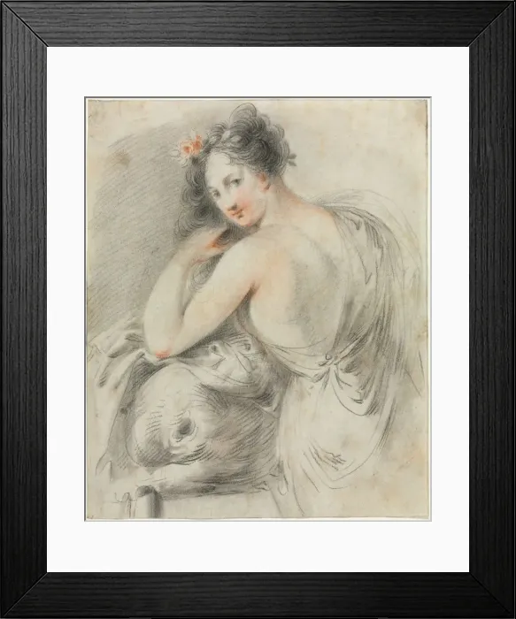 Framed Print : Baccante. Creator: Francesco Bartolozzi (British, 1727-1815)