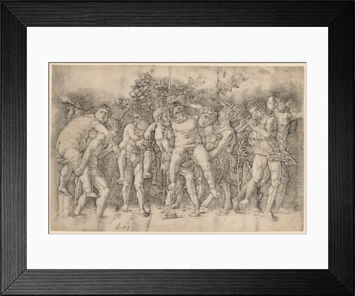 Framed Print : Bacchanal with Silenus. Creator: Andrea Mantegna (Italian, 1431-1506) Framed Print : Bacchanal with Silenus. Creator: Andrea Mantegna (Italian, 1431-1506)