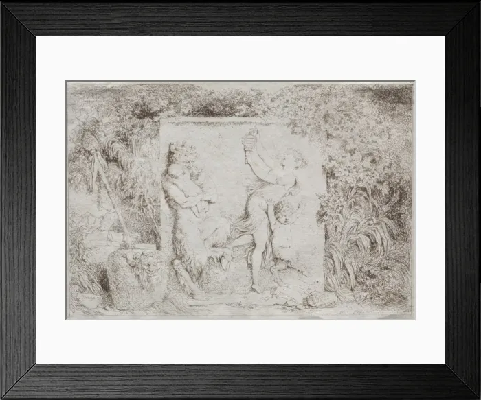 Framed Print : Bacchanal, 1763. Creator: Jean-Honore Fragonard (French, 1732-1806) Framed Print : Bacchanal, 1763. Creator: Jean-Honore Fragonard (French, 1732-1806)