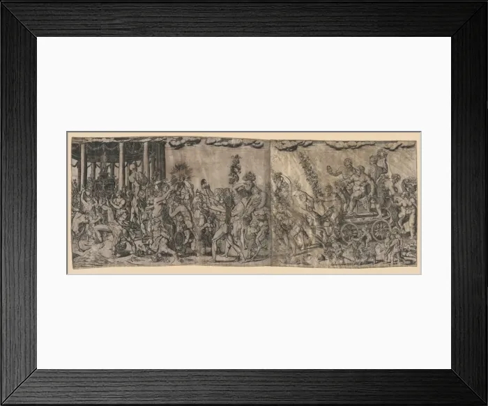 Framed Print : Bacchanalian Scene, late 1500s-early 1600s. Creator: Francesco Bertelli (Italian) Framed Print : Bacchanalian Scene, late 1500s-early 1600s. Creator: Francesco Bertelli (Italian)