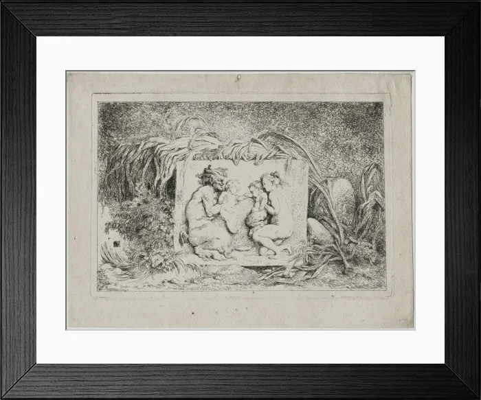 Framed Print : Bacchanales: The Satyrs Family, 1763. Creator: Jean-Honore Fragonard (French, 1732-1806) Framed Print : Bacchanales: The Satyrs Family, 1763. Creator: Jean-Honore Fragonard (French, 1732-1806)
