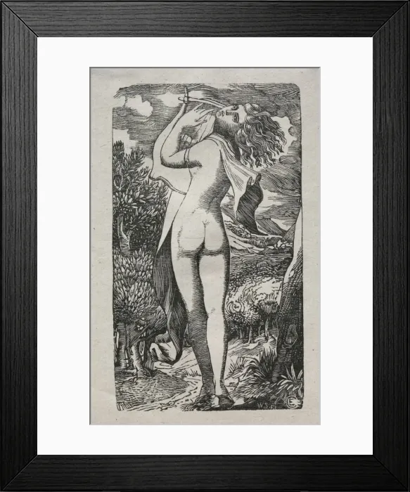 Framed Print : Bacchante or The Player on The Lyre, 1829. Creator: Edward Calvert (British, 1799-1883) Framed Print : Bacchante or The Player on The Lyre, 1829. Creator: Edward Calvert (British, 1799-1883)