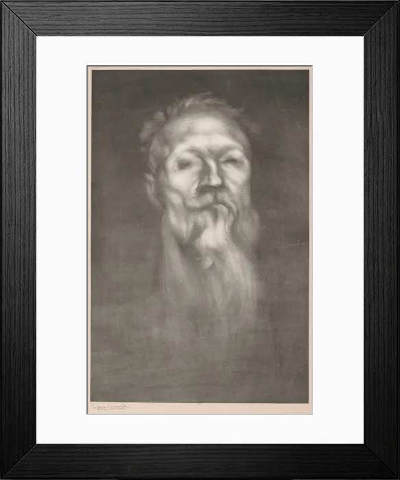 Framed Print : Auguste Rodin. Creator: Eugene Carriere (French, 1849-1906); Lemercier Framed Print : Auguste Rodin. Creator: Eugene Carriere (French, 1849-1906); Lemercier