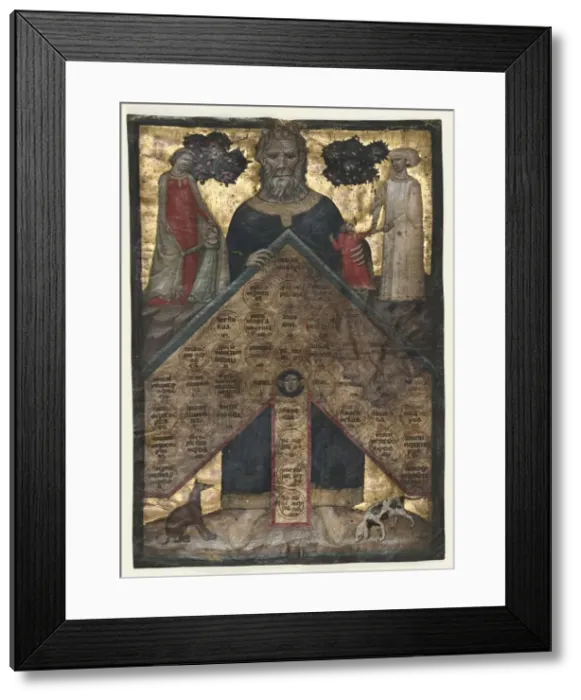 Framed Print : Leaf from a Volume of Johannes Andreas Lectura super arboris consanguinitatis Framed Print : Leaf from a Volume of Johannes Andreas Lectura super arboris consanguinitatis
