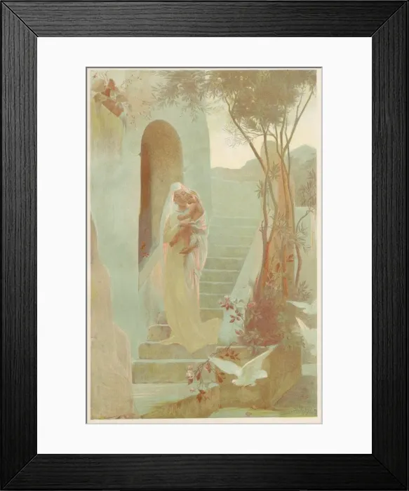 Framed Print : LEnfant, 1899. Creator: Guillaume Dubufe (French, 1853-1909); Imprimerie Champenois Framed Print : LEnfant, 1899. Creator: Guillaume Dubufe (French, 1853-1909); Imprimerie Champenois