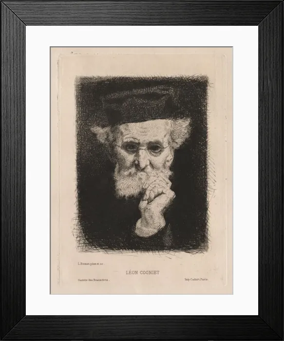 Framed Print : Leon Cogniet, 1881. Creator: Leon Bonnat (French, 1833-1922); Cadart Framed Print : Leon Cogniet, 1881. Creator: Leon Bonnat (French, 1833-1922); Cadart