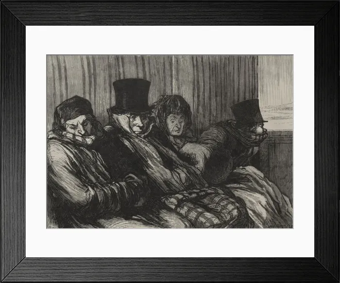 Framed Print : Les chemins de fer: train de plaisir: dix degres dennue et de mauvaise humeur Framed Print : Les chemins de fer: train de plaisir: dix degres dennue et de mauvaise humeur