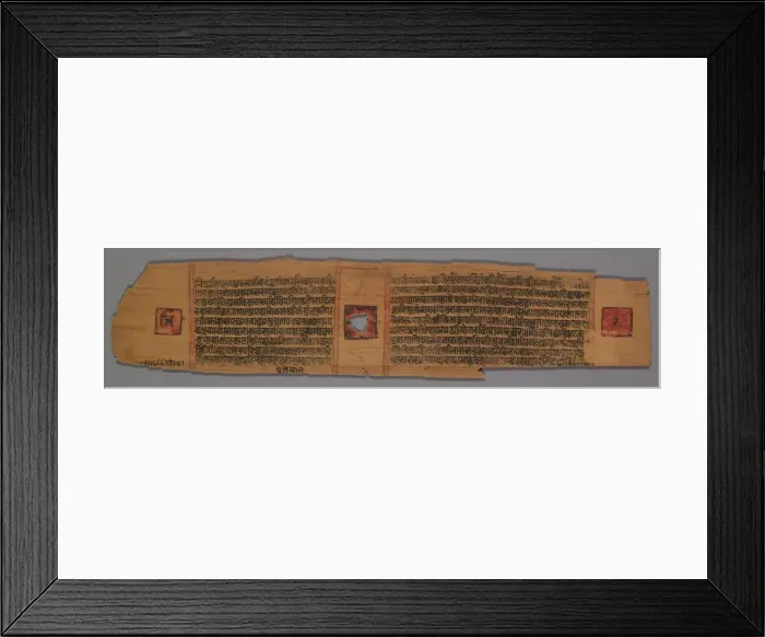Framed Print : Leaf from a Jain Manuscript: Shalibhadra: Jain Monk Teaching with a Manuscript Page Framed Print : Leaf from a Jain Manuscript: Shalibhadra: Jain Monk Teaching with a Manuscript Page