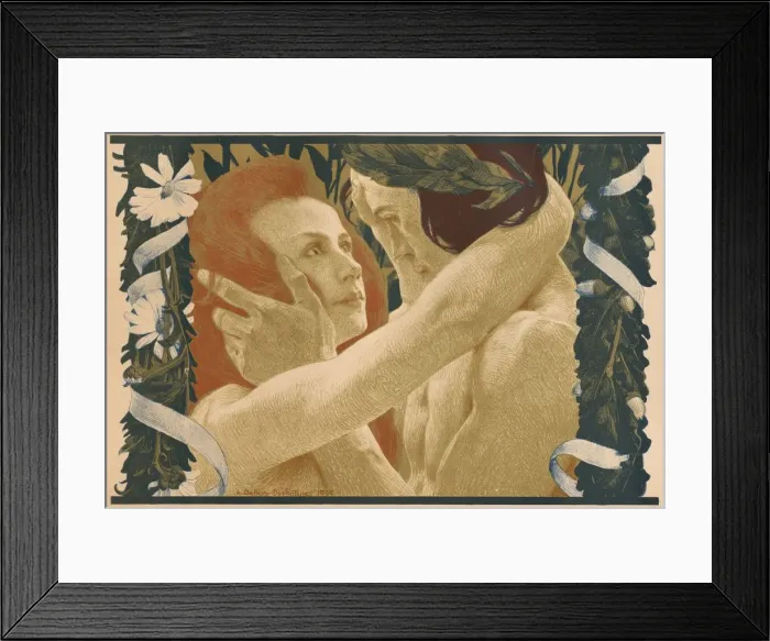 Framed Print : LEnigme, 1898. Creator: Henri Bellery-Desfontaines (French, 1867-1910); Imprimerie Champenois Framed Print : LEnigme, 1898. Creator: Henri Bellery-Desfontaines (French, 1867-1910); Imprimerie Champenois