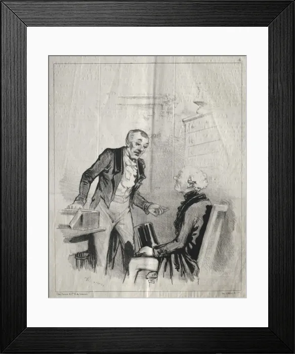 Framed Print : Les Malades et les medicins: No. 4, Lew Homeopathes. Creator: Cham (French, 1818-1879) Framed Print : Les Malades et les medicins: No. 4, Lew Homeopathes. Creator: Cham (French, 1818-1879)