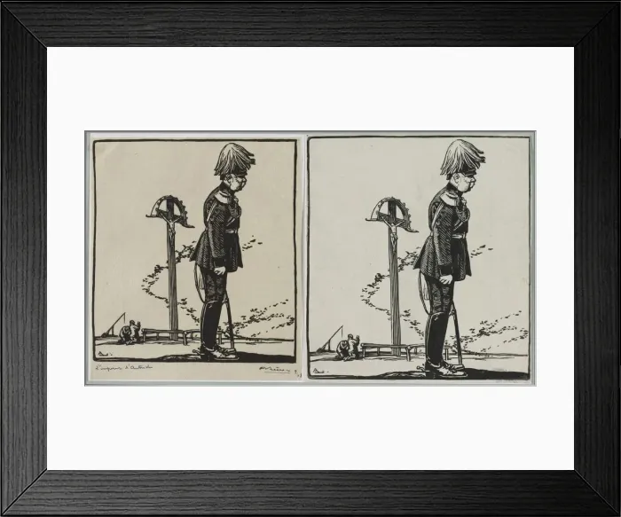 Framed Print : LEmpereur dAutriche, 1914. Creator: Auguste Louis Lepere (French, 1849-1918) Framed Print : LEmpereur dAutriche, 1914. Creator: Auguste Louis Lepere (French, 1849-1918)