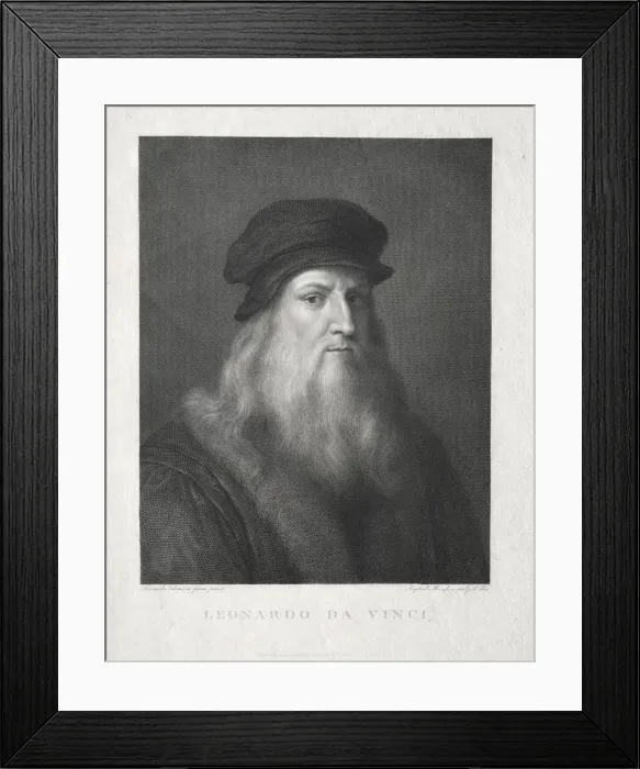 Framed Print : Leonardo da Vinci. Creator: Raffaello Morghen (Italian, 1761-1833) Framed Print : Leonardo da Vinci. Creator: Raffaello Morghen (Italian, 1761-1833)