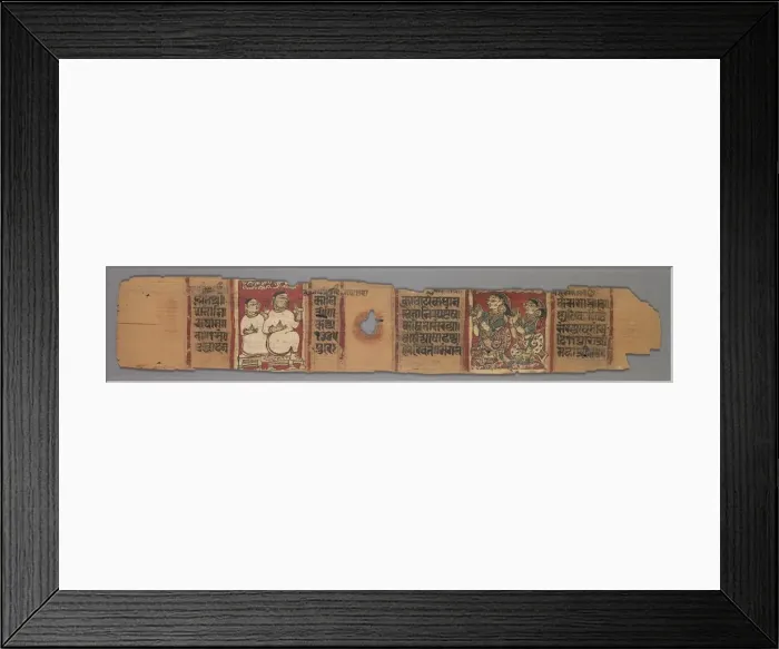 Framed Print : Leaf from a Jain Manuscript: The Story of Kalakacharya: Text (recto), 1278. Creator: Unknown Framed Print : Leaf from a Jain Manuscript: The Story of Kalakacharya: Text (recto), 1278. Creator: Unknown