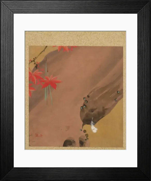Framed Print : Leaf from Album of Seasonal Themes: Moths, 1847. Creator: Shibata Zeshin (Japanese, 1807-1891) Framed Print : Leaf from Album of Seasonal Themes: Moths, 1847. Creator: Shibata Zeshin (Japanese, 1807-1891)