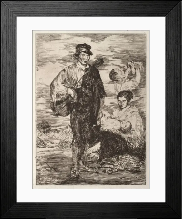 Framed Print : Les Gitanos. Creator: Edouard Manet (French, 1832-1883) Framed Print : Les Gitanos. Creator: Edouard Manet (French, 1832-1883)