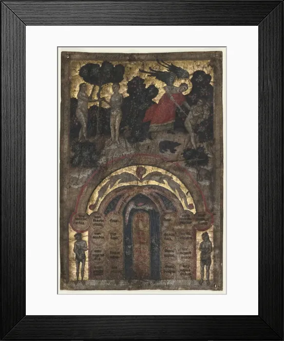 Framed Print : Leaf from a Volume of Johannes Andreas Lectura super arboris consanguinitatis Framed Print : Leaf from a Volume of Johannes Andreas Lectura super arboris consanguinitatis