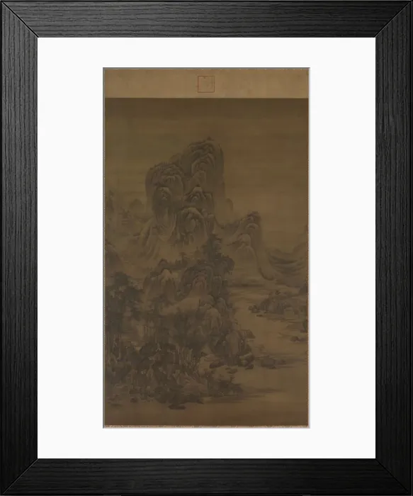 Framed Print : Landscape in the Style of Juran, 1368-1644. Creator: Liu Du (Chinese, active c. 1628-after 1653) Framed Print : Landscape in the Style of Juran, 1368-1644. Creator: Liu Du (Chinese, active c. 1628-after 1653)