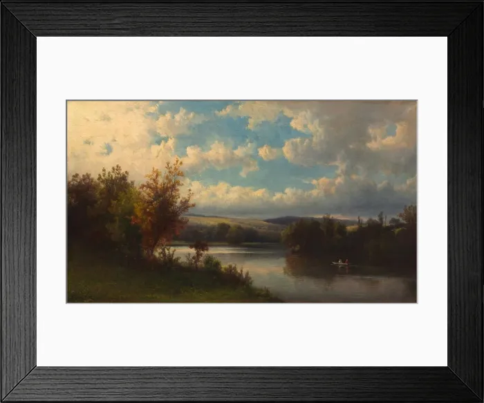 Framed Print : Landscape near Granby, Connecticut, 1870s. Creator: Hendrik Dirk Kruseman van Elten (American Framed Print : Landscape near Granby, Connecticut, 1870s. Creator: Hendrik Dirk Kruseman van Elten (American