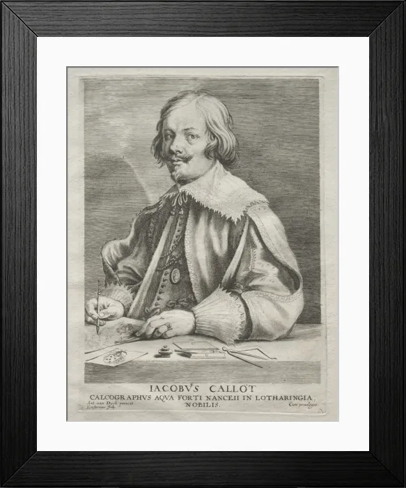 Framed Print : Jacques Callot. Creator: Lucas Emil Vorsterman (Flemish, 1595-1675) Framed Print : Jacques Callot. Creator: Lucas Emil Vorsterman (Flemish, 1595-1675)