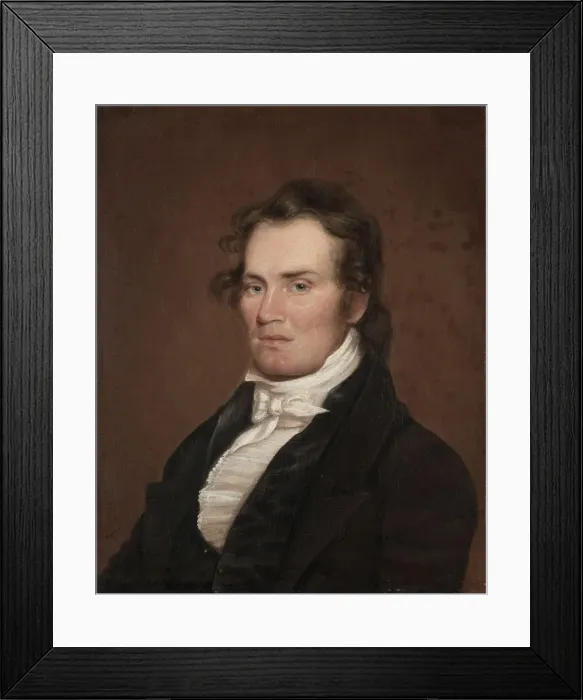Framed Print : James G. McKinney, 19th century. Creator: Matthew Harris Jouett (American, 1787 / 88-1827) Framed Print : James G. McKinney, 19th century. Creator: Matthew Harris Jouett (American, 1787 / 88-1827)