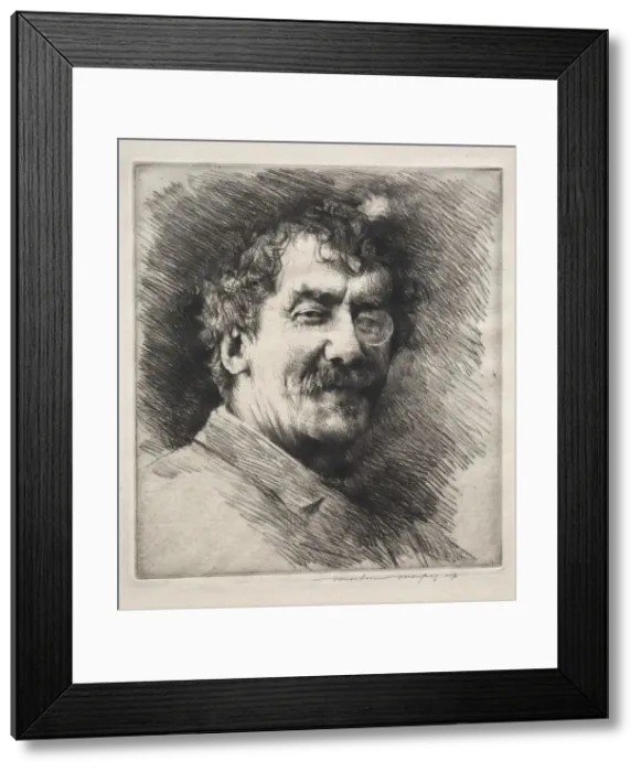 Framed Print : James MacNeill Whistler. Creator: Mortimer Menpes (British, 1860-1938) Framed Print : James MacNeill Whistler. Creator: Mortimer Menpes (British, 1860-1938)