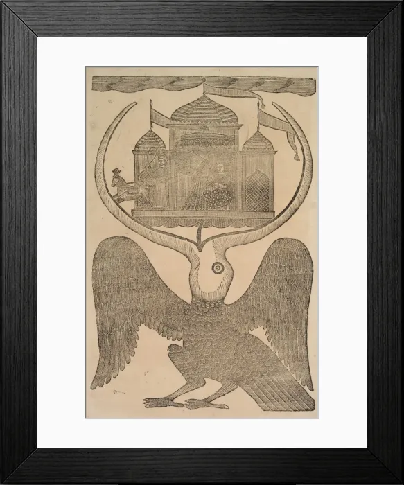 Framed Print : Jatayu (Ramaa Mythical Bird) Hinders Ravanas Chariot, Trying to Prevent Abduction of Sita, 1800s Framed Print : Jatayu (Ramaa Mythical Bird) Hinders Ravanas Chariot, Trying to Prevent Abduction of Sita, 1800s
