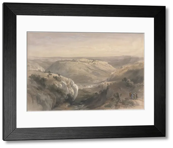 Framed Print : Jerusalem from the South, 1839. Creator: David Roberts (British, 1796-1864) Framed Print : Jerusalem from the South, 1839. Creator: David Roberts (British, 1796-1864)