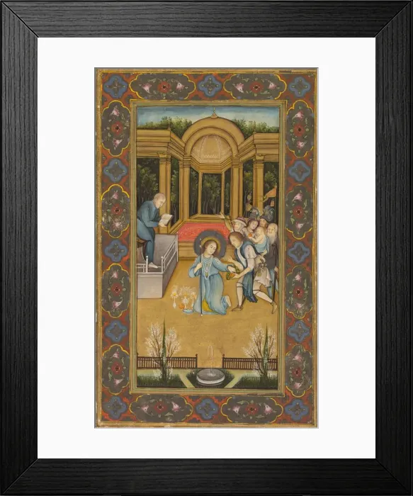 Framed Print : Jesus among the doctors in the Temple, c. 1760. Creator: Mir Kalan Khan (Indian, c Framed Print : Jesus among the doctors in the Temple, c. 1760. Creator: Mir Kalan Khan (Indian, c