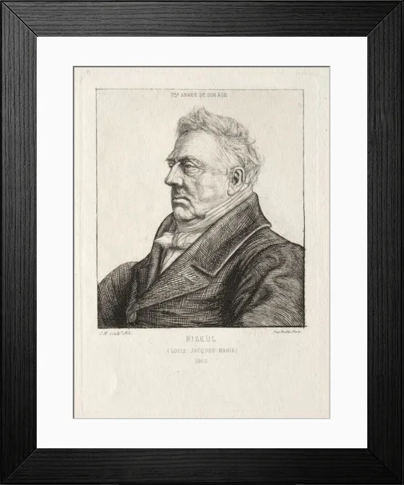 Framed Print : L. J. Marie Bizeul, a Breton Archaeologist, 1860-1861. Creator: Charles Meryon (French, 1821-1868) Framed Print : L. J. Marie Bizeul, a Breton Archaeologist, 1860-1861. Creator: Charles Meryon (French, 1821-1868)
