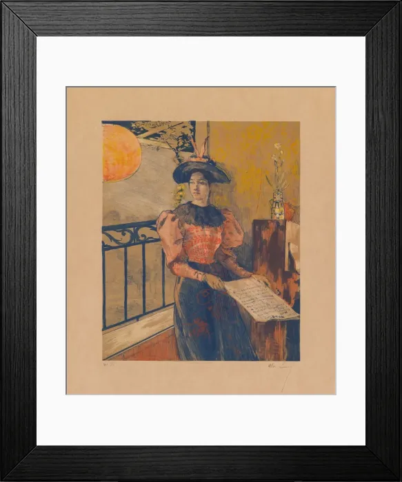 Framed Print : L Illumination, 1893. Creator: Alexandre Lunois (French, 1863-1916) Framed Print : L Illumination, 1893. Creator: Alexandre Lunois (French, 1863-1916)