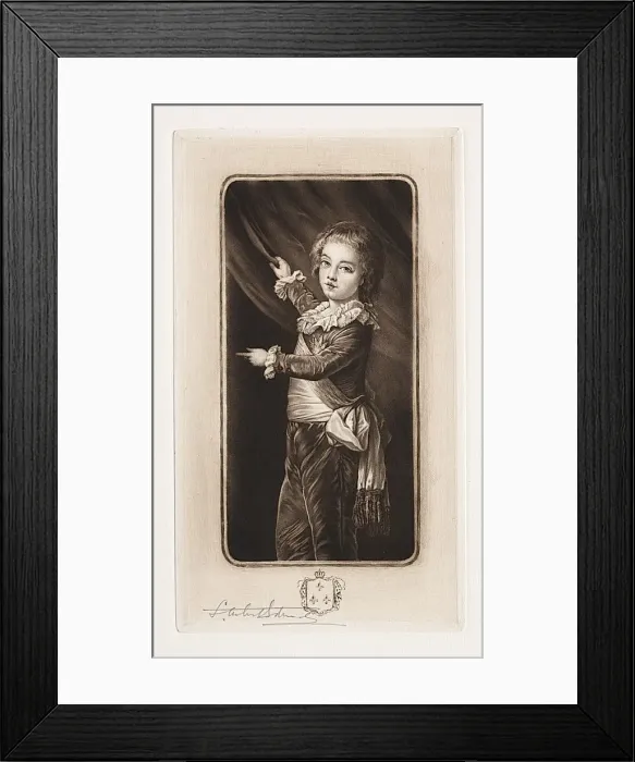 Framed Print : La Dauphin, 19th-20th century. Creator: Samuel Arlent-Edwards (American, 1862-1938) Framed Print : La Dauphin, 19th-20th century. Creator: Samuel Arlent-Edwards (American, 1862-1938)