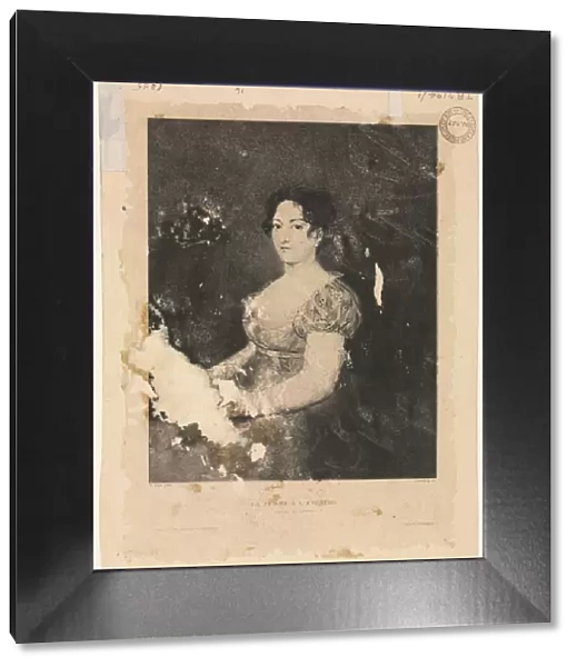 La femme a leventail, after Goya (verso), 1900