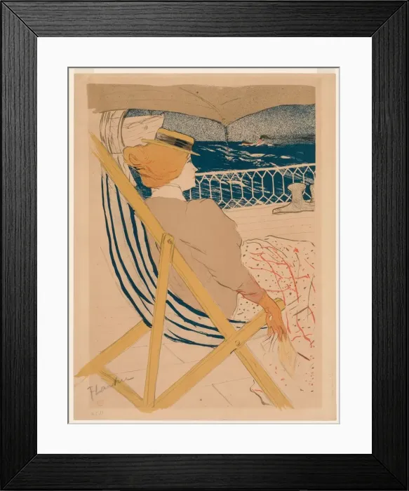 Framed Print : La Passagere du 54, 1896. Creator: Henri de Toulouse-Lautrec (French, 1864-1901) Framed Print : La Passagere du 54, 1896. Creator: Henri de Toulouse-Lautrec (French, 1864-1901)