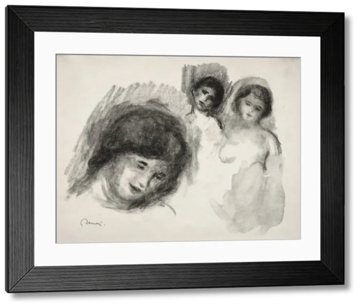 Framed Print : La Pierre au trois croquis. Creator: Pierre-Auguste Renoir (French, 1841-1919) Framed Print : La Pierre au trois croquis. Creator: Pierre-Auguste Renoir (French, 1841-1919)