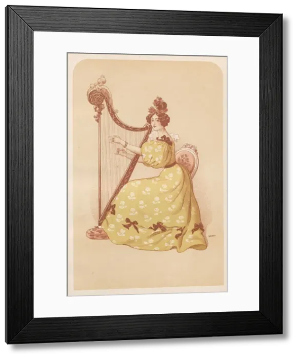 Framed Print : La Romance, 1898. Creator: Auguste Roedel (French, 1859-1900); Imprimerie Champenois Framed Print : La Romance, 1898. Creator: Auguste Roedel (French, 1859-1900); Imprimerie Champenois