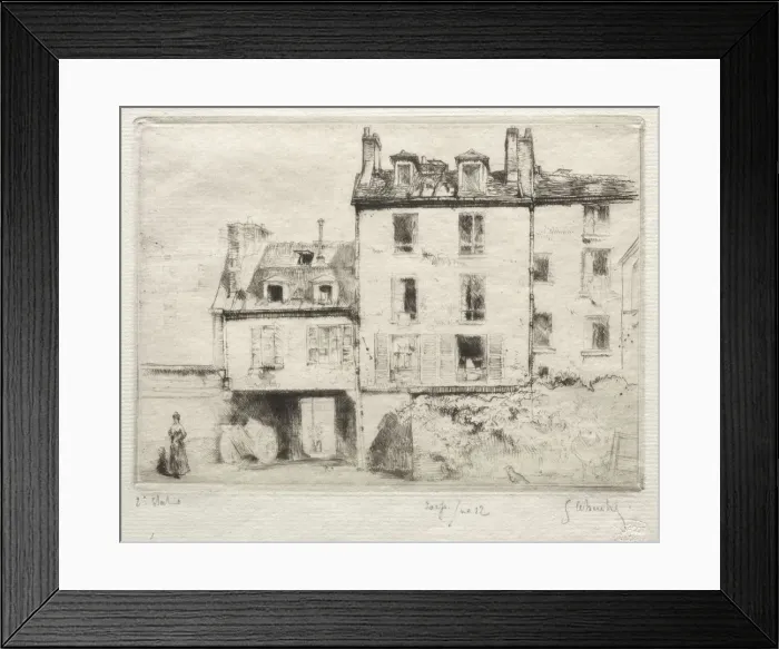 Framed Print : La rue Lacepede: le cour de lAciereur Cottens. Creator: Gustave Leheutre (French Framed Print : La rue Lacepede: le cour de lAciereur Cottens. Creator: Gustave Leheutre (French