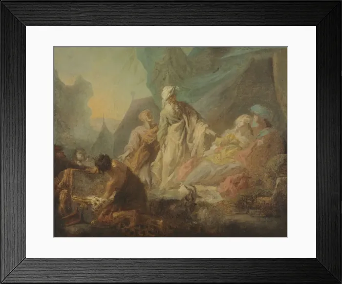 Framed Print : Laban Searching for His Stolen Gods, 1753. Creator: Augustin de Saint-Aubin (French, 1736-1807) Framed Print : Laban Searching for His Stolen Gods, 1753. Creator: Augustin de Saint-Aubin (French, 1736-1807)